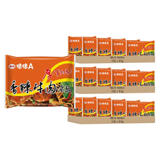 味丹 味味A 香辣牛肉湯麵 83g, 15包