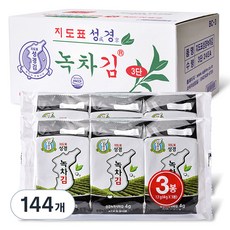 지도표 성경 녹차김, 4g, 144개