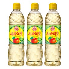 오뚜기 사과식초, 900ml, 3개