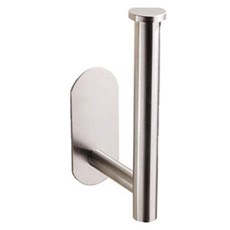 前途光明 不鏽鋼立式壁掛式衛生紙架, 銀色, 1個