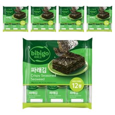 비비고 파래김 도시락김, 48g, 5개