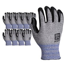 雙手戴軟手套 L, 黑色, 10個