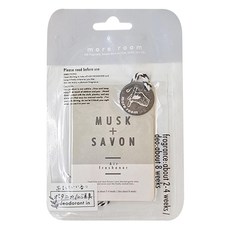 more room 植物性消臭香氛片 可吊掛於洗手間、玄關、衣櫃、車內或臥房, 白麝香 + 皂香, 60g, 1包