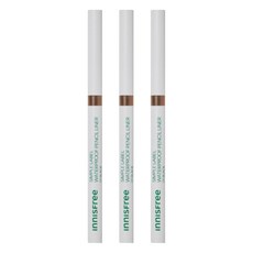 INNISFREE 簡約標籤防水眼線筆 0.1g, 4柔棕色, 3個