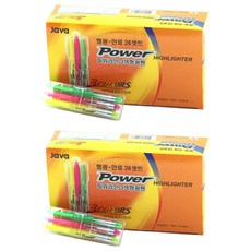 JAVAPEN Power Line螢光筆 3色組, 混合色, 144個