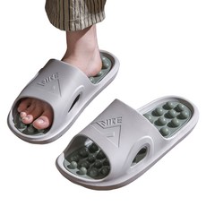 Allday 柔軟腳底指壓拖鞋 250~260mm, 1個, 灰色