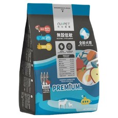 nu4PET 陪心寵糧 全齡犬 無穀低敏乾飼料, 魚肉鮮蔬, 1kg, 1袋
