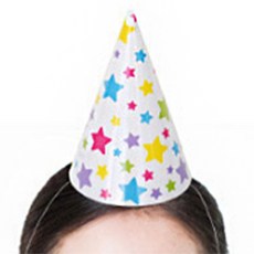 WOW PARTY KOREA 派對尖帽, 18個, 星星
