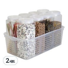 方形托盤大號套組, 方形1號 8p + 大托盤, 2套