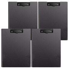 DOnG-A Pms 簡約封面板夾 A4 31.5 x 24 cm, 黑色, 4個