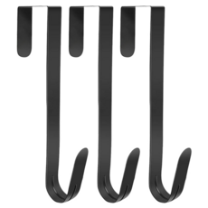 AHOYE 鐵藝雙掛門後掛勾 3件組 無痕掛勾, 單色, 1組