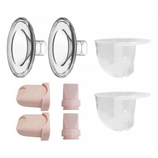 YOUHA 優合 雙邊穿戴式隱形吸乳器專用配件組 集乳杯 矽膠喇叭罩 矽膠隔膜 鴨嘴閥門, 242881692418048, 1組
