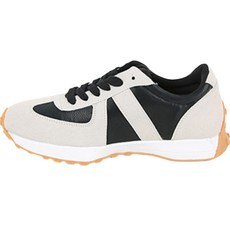 벨레페 여성용 덴젤 키높이 캐주얼 데일리 통굽 배색 운동화