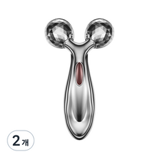 셀리빙 올바디 브이라인 마사지롤러, 실버, 2개