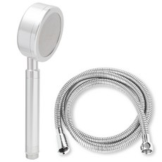 Jb JEIL BATH 鋁合金蓮蓬頭+淋浴管2.5m組, 1組, 銀色