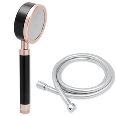 알루미늄 샤워헤드 로즈골드+ pvc 줄 2m 세트, 1세트