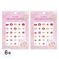 투미니 키즈 네일스티커, T014, 6개