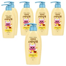 베비언스 핑크퐁 푸푸푸푸 샤와샴푸 자몽릴리향, 380ml, 6개