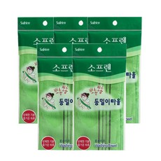 sofrien 搓背沐浴巾, 混合顏色, 5個, 1入