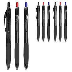 MORRIS Easy Fluid C 原子筆 0.7mm 3件組, 黑色, 藍色, 紅色, 3套