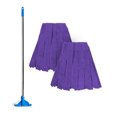 월드크린 고급 홀드 스텐 마포대 + 극세사 마포걸레 270g 2p 세트, 1개, 보라 홈인테리어/청소/세탁용품 반품 최저가 14,010원