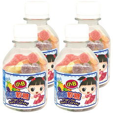 小B 魚油水果軟糖罐，綜合水果口味, 115g, 4罐