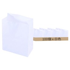 迷你紙袋, 白色, 100個
