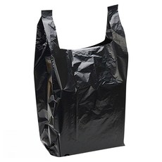 LIVENS 手提塑膠袋 5號 黑色, 25L, 200個