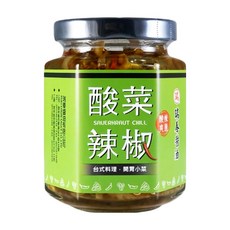 瑞春醬油 酸菜辣椒, 特選雲林大埤酸菜芯, 無添加成分, 爽脆香辣, 台式料理, 開胃小菜, 170g, 1罐