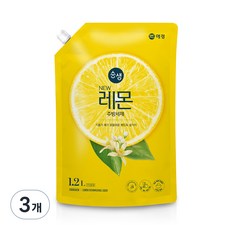 Soonsaem 新檸檬廚房洗潔精, 3個, 1.2L