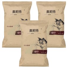 AOLITE 奧利特 天然松木貓砂, 3個, 15kg, 松木香