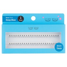 ccam bbak 人造束狀假睫毛 包裝版 8mm 粗款 1束, 黑色, 1個