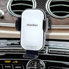 옵시디언 벤츠 E클래스 W213 CLS C257 AMG GT X290 전용 핸드폰 고속 무선충전 거치대, 화이트, CT-W16E+CT-HCM00