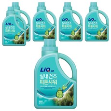 리큐 실내건조 피톤샤워 액체세제 일반용 본품, 2.7L, 6개