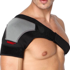 AOLIKES 奧力克斯 護肩, 適合肩寬約 36-51cm, SBR材質, 適合肩寬36~51cm, 黑色, 1個