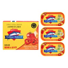 스타부르 캔 고등어 살사, 110g, 3개