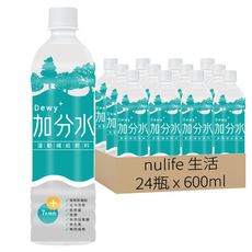nulife 生活 加分水 Dewy + 運動補給飲料, 24瓶, 600ml