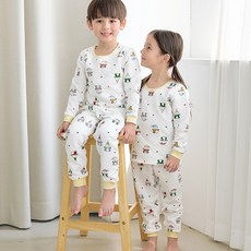 Maykids 童款雪人點點保暖長袖家居套裝