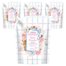 1802 LE CHATELARD 超濃縮纖維柔軟精 嬰兒爽身粉香 補充包, 1.5L, 4個