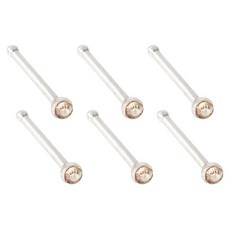 Brilliant Beauty 耀眼美人 迷你鋯石養耳棒 Set 6個, 香檳金