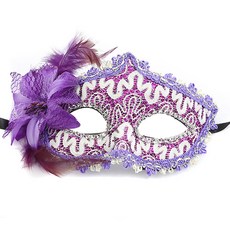 Elsso 萬聖節派對活動面具 FREE, 1個, 紫色