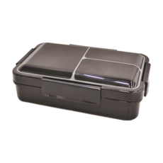 Skater 元素牛仔風 保鮮便當盒 餐盒 辦公旅行通用 抗菌加工Ag+, 黑色, 1個