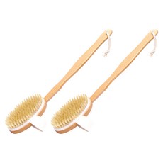 Block Mart 豬鬃毛可分離式沐浴刷, 混合顏色, 1入, 2個