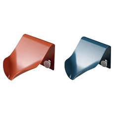 多功能掛勾瀝水肥皂架2個, 北歐風簡約造型, 免釘免鑽孔, 立體式弧形排水口, 帶有小掛勾, 單色, 2個