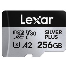 Lexar 雷克沙 Silver Plus MicroSDXC UHS-I(U3) A2 記憶卡, 256GB, 1個