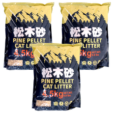pet story 寵物物語 松木砂, 4.5kg, 3袋, 松木