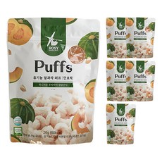 로지오가닉 유기농 쌀과자 시작 퍼프, 단호박, 20g, 6개