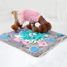 DEOPLLAE Flare Dog Shintongbangtong Ottogi Nose Walk 70 x 70cm, 灰色的, 1個