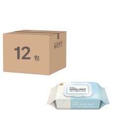 comet Light系列 嬰兒濕紙巾 掀蓋式, 30張, 12包, 71g