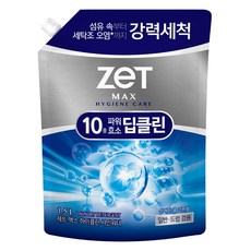 Zet Max High Clean Shine Water 酷爽棉花香洗衣精補充包, 1.5L, 1個